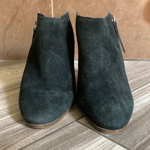Dolce Vita black suede kick mules